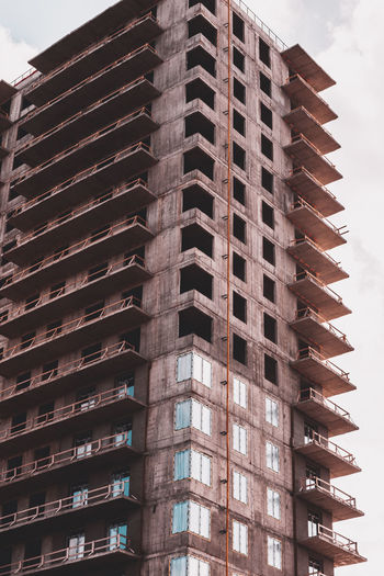 Low angle view of building against sky