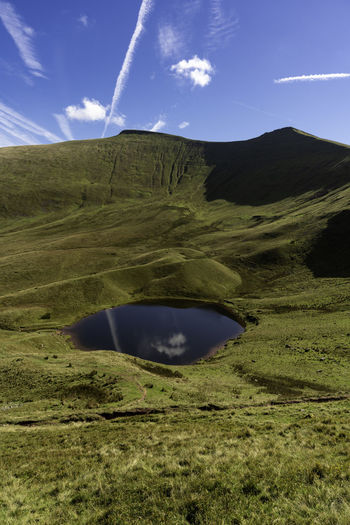 Climbing pen-y-fan, the highest pointy in southern part of wales and england