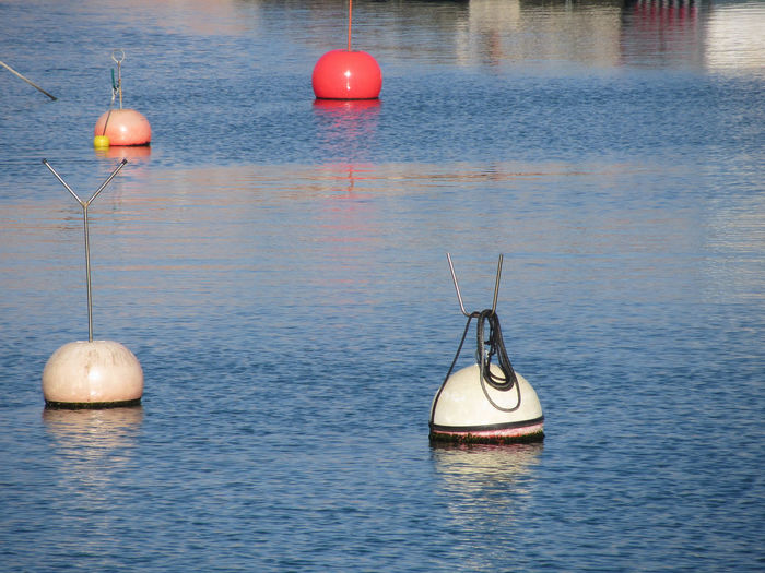 Sailboat hanging in sea