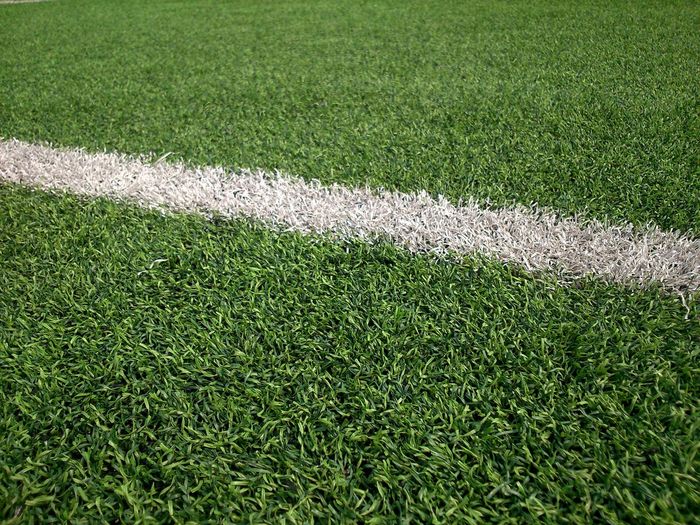 Markings on soccer field