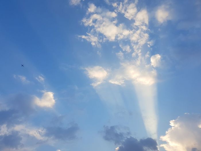 Low angle view of clouds in sky