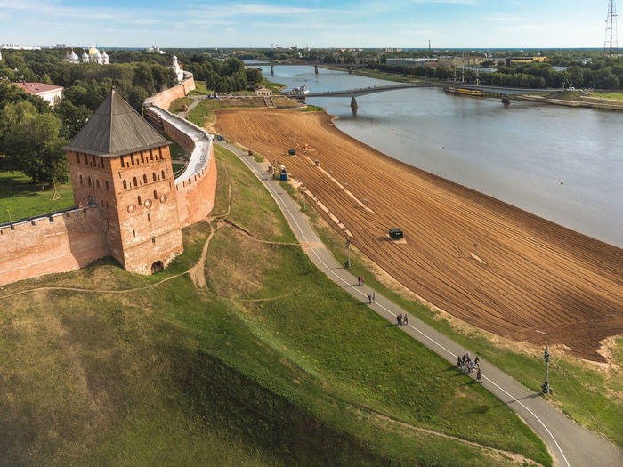 Novgorod kremlin - an old fortress in the center of novgorod, on the volkhov river
