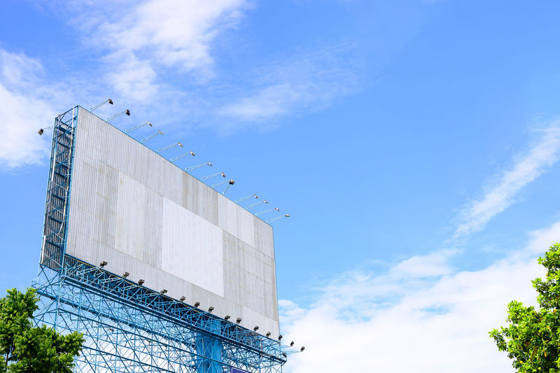 Low angle view of building against sky