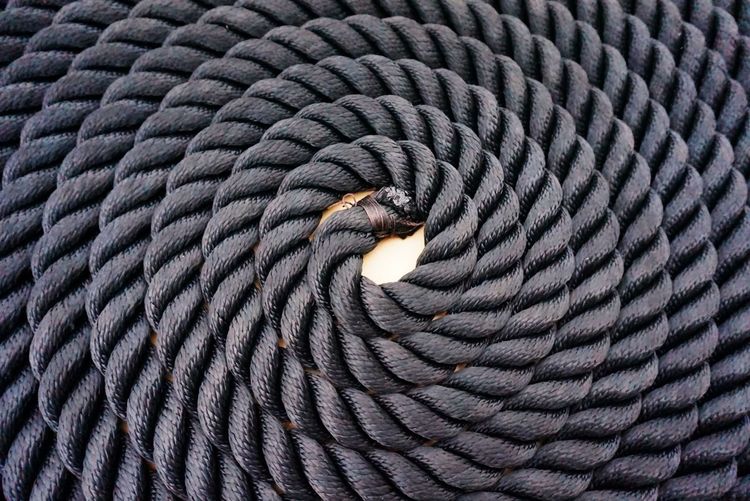 Full frame shot of black rope