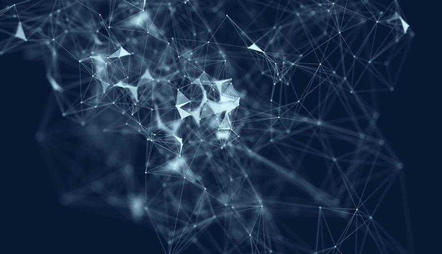 Close-up of geometric shapes against black background