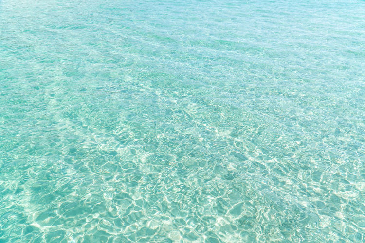 High angle view of swimming pool in sea
