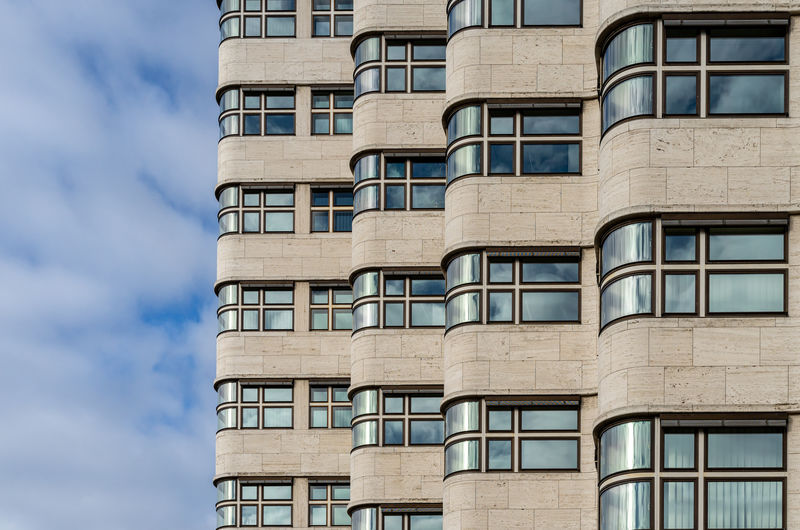 Low angle view of building against sky