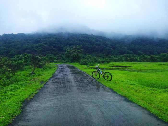Road passing through landscape