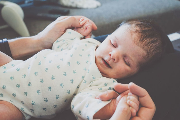 Father and son baby