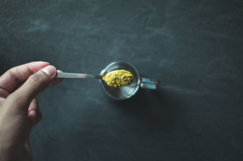 Green Tea Matcha Powder Close-up Day Dissolving Drink Food Food And Drink Freshness Green Green Tea Health Healthy Eating Holding Human Body Part Human Hand Indoors Ingredient Kitchen Matcha One Person Powder Preparation Real People Spoon Spoon Full Tea Fresh On Market 2017