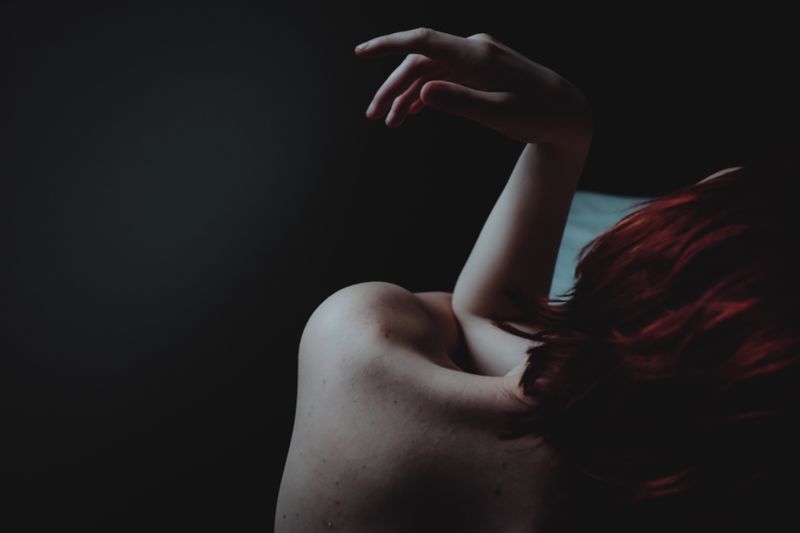 One Person Indoors Women Young Women Atmosphere Atmospheric Mood Hand Fujifilm_xseries FujiX100T Light And Shadow Shadows & Lights Composition Light Redhead Real People Young Adult Close-up Redhead