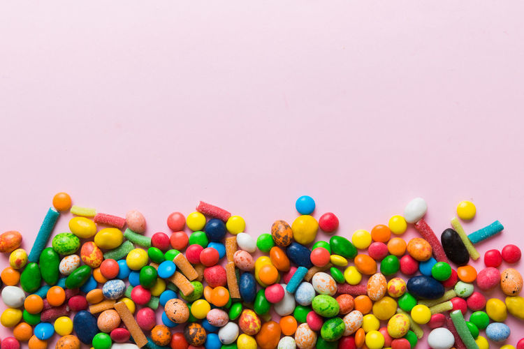Close-up of multi colored candies
