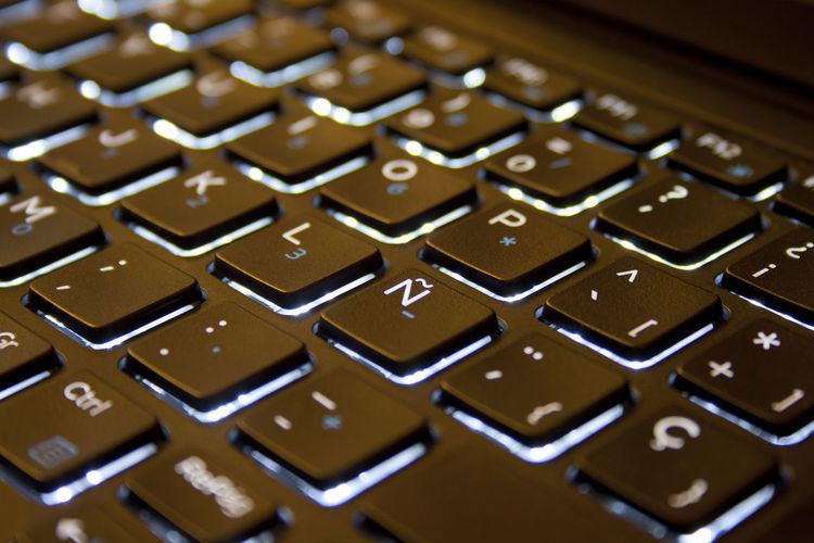 Full frame shot of computer keyboard