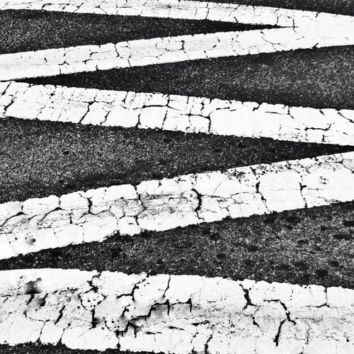 High angle view of road