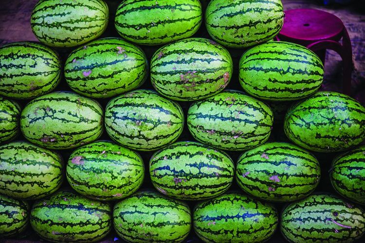 Full frame shot of watermelons