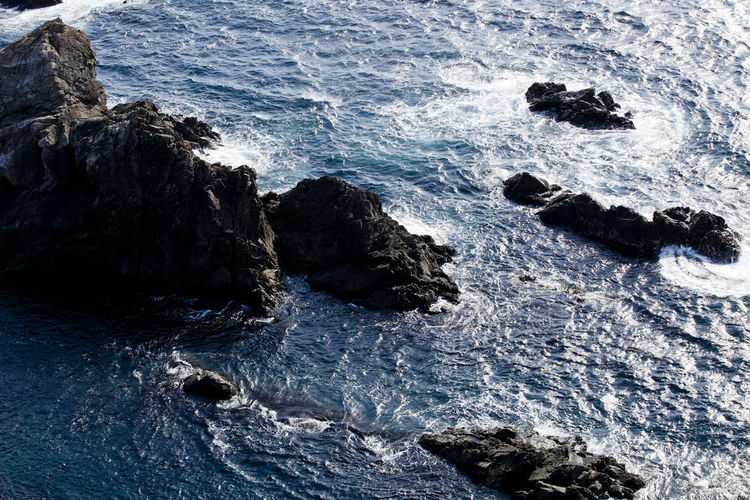 Ocean blue waves