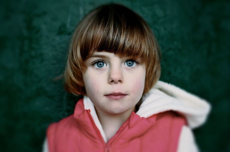 Close-up portrait of girl