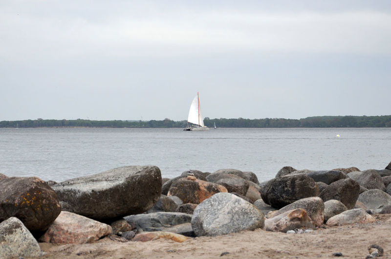 Sailboat on the baltic sea