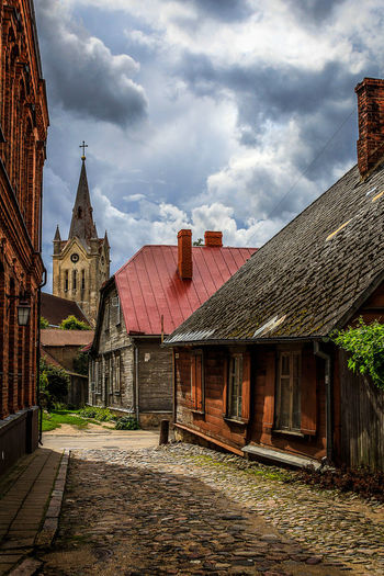 Panoramic view of cathedral against sky