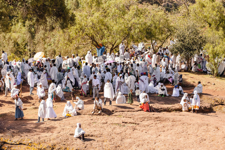 Group of people during traditional ceremony