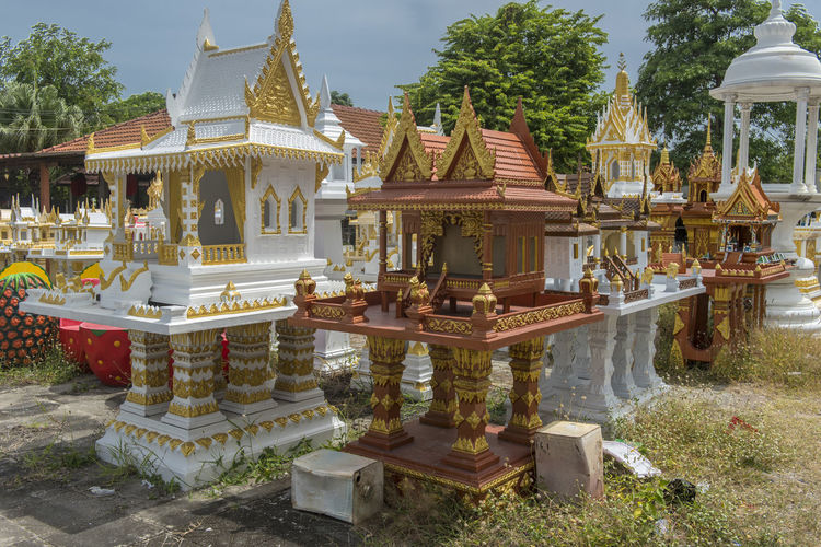 Panoramic view of temple building