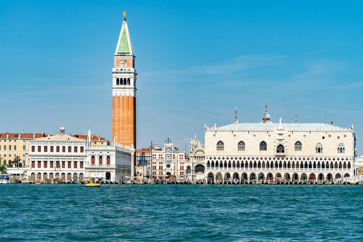 Venice in a clear sunny day with iconic landmarks
