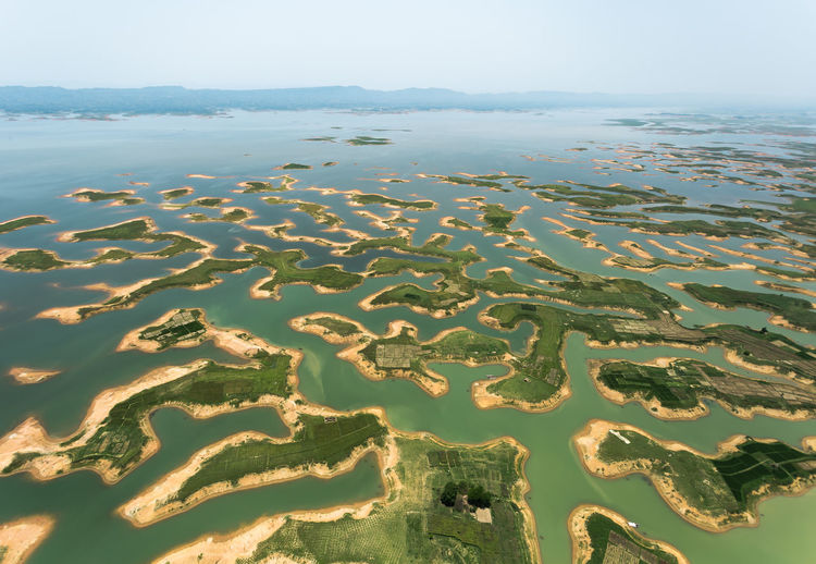 Thousand islands in kaptai lake