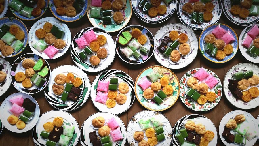 Full frame of food