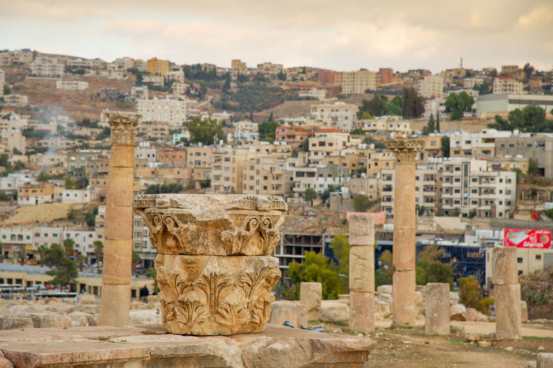 Jerash is the site of the ruins of the greco-roman city of gerasa w