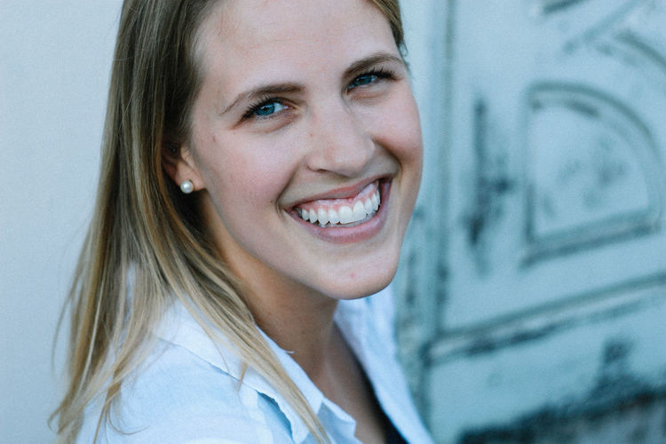 smiling