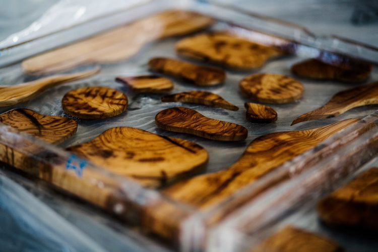 Olive wood in resin