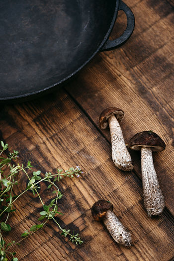 Ingredients for forest mushroom roast.