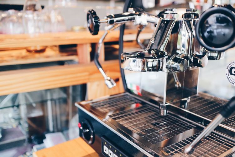 View of coffee maker